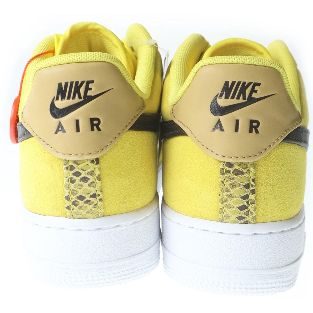 NIKE(ナイキ) AIR FORCE 1 LOW 07 PRM SNAKESKIN スネークスキン エアフォース1 ロー ローカットスニーカー US9/27.0cm BQ4424-700 イエロー