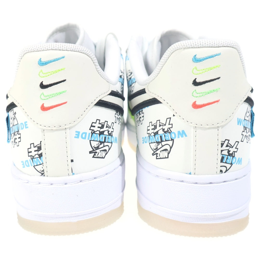 NIKE(ナイキ) AIR FORCE 1 LOW 07 LV8 World Wide Pack KATAKANA エアフォース1 ロー カタカナ ローカットスニーカー US9/27.0cm DA1343-117 ホワイト