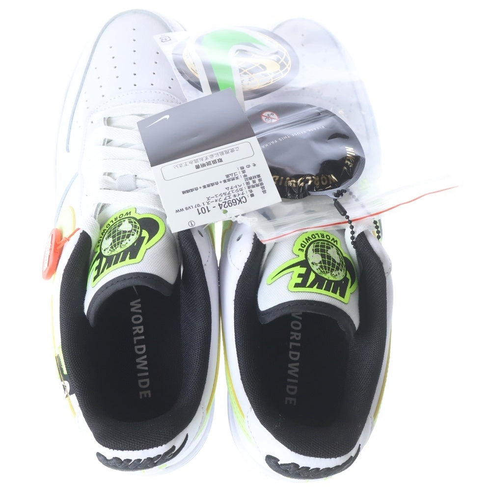 NIKE(ナイキ) AIR FORCE 1 LOW 07 LV8 WW ワールドワイドパック エアフォース1 ロー ローカットスニーカー US9/27.0cm CK6924-101 ホワイト