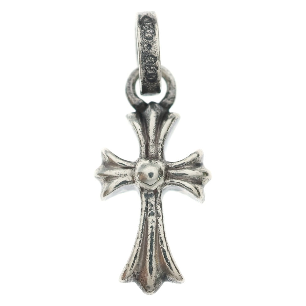 CHROME HEARTS(クロムハーツ) CRS BBYFAT P SAP ベイビーファットクロス PAVEサファイア ペンダントトップ シルバー BCA236