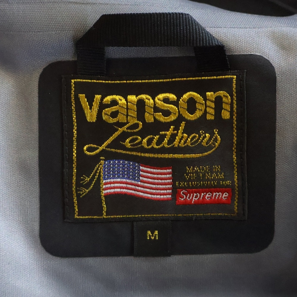 SUPREME(シュプリーム) 25AW×VANSON LEATHERS GORE-TEX SHELL SHELL JACKET バンソンレザーズ ゴアテックス シェルジャケット ブラック