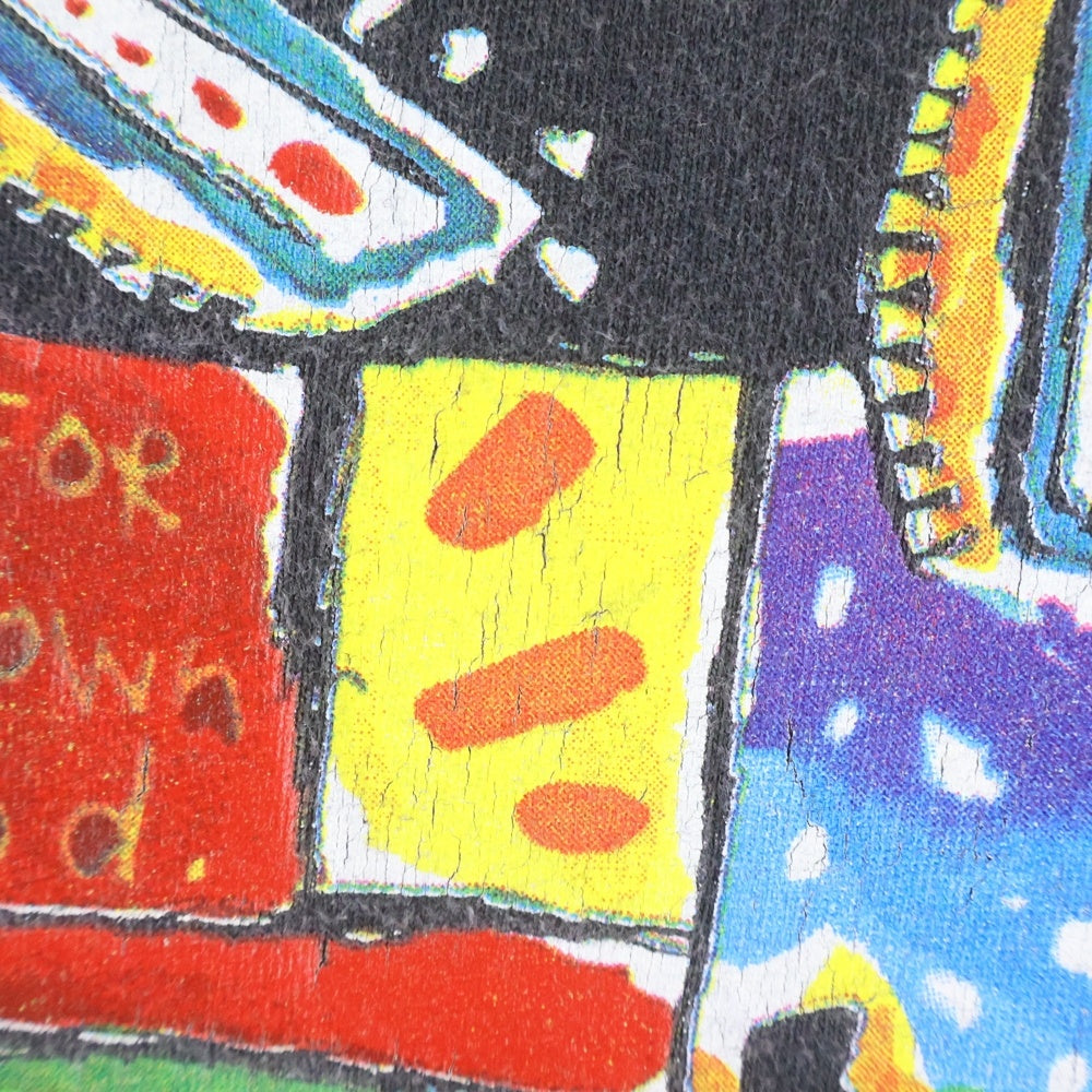 NO BRAND(ノーブランド) 90s Fred Babb ART BREAK THE RULES Art-T フレッドバブ アートT 半袖カットソー ブラック