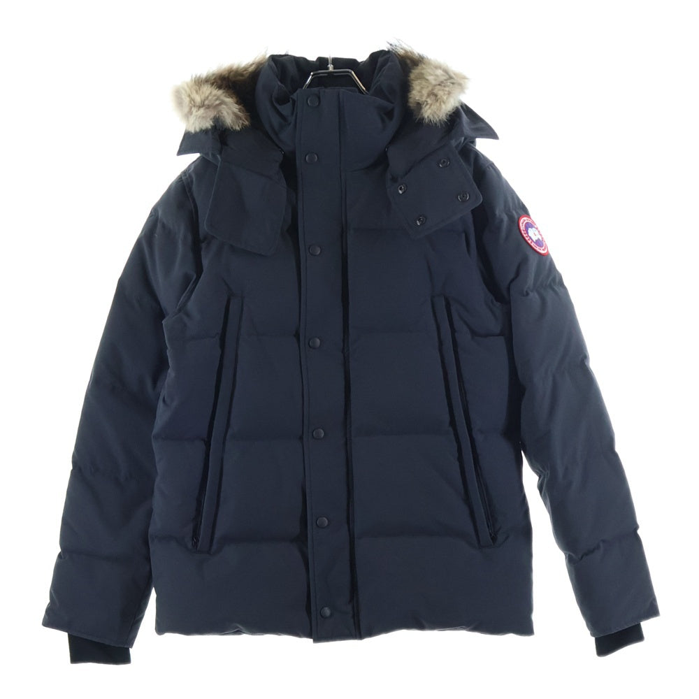CANADA GOOSE(カナダグース) WYNDHAM PARKA ロゴワッペン ダウンジャケット ネイビー 3808M