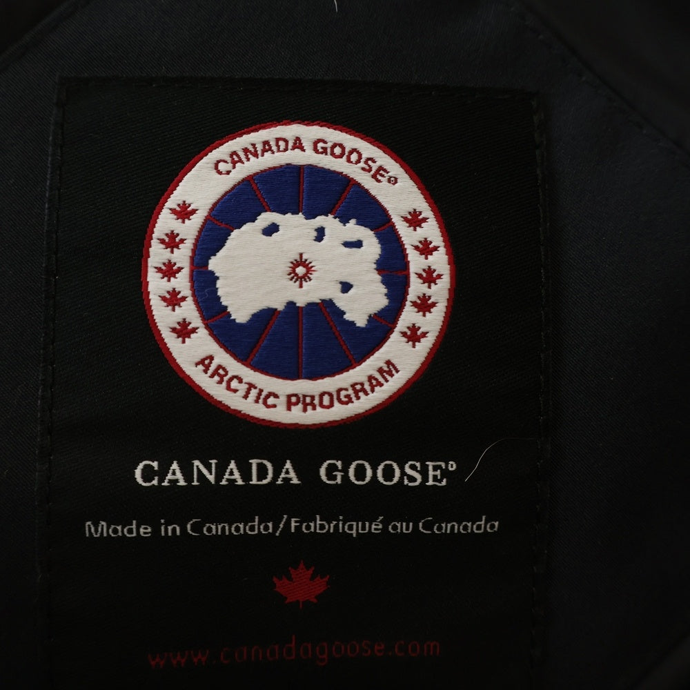 CANADA GOOSE(カナダグース) WYNDHAM PARKA ロゴワッペン ダウンジャケット ネイビー 3808M