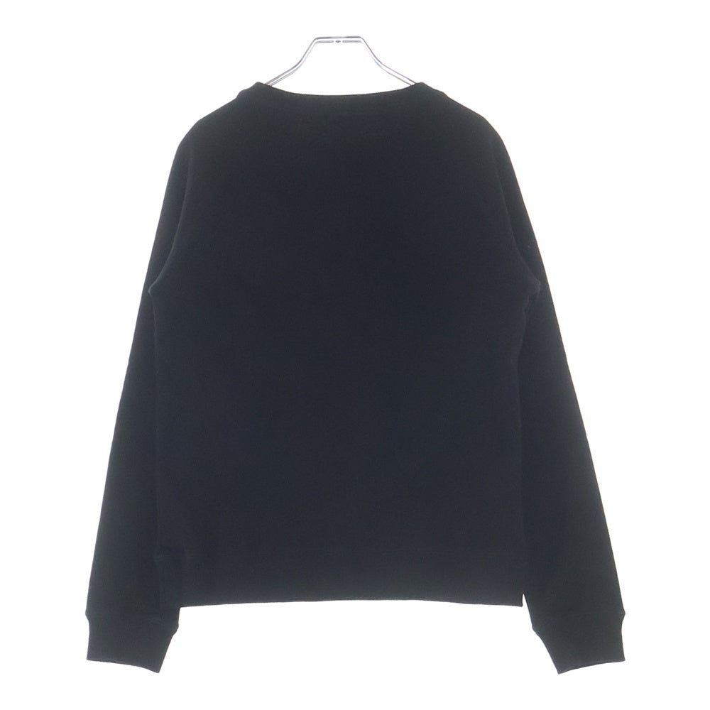 MAISON KITSUNE(メゾンキツネ) DOUBLE FOX HEAD PATCH CLASSIC SWEATSHIRT フロント刺繍ロゴ スウェット ブラック HU05132WW0008