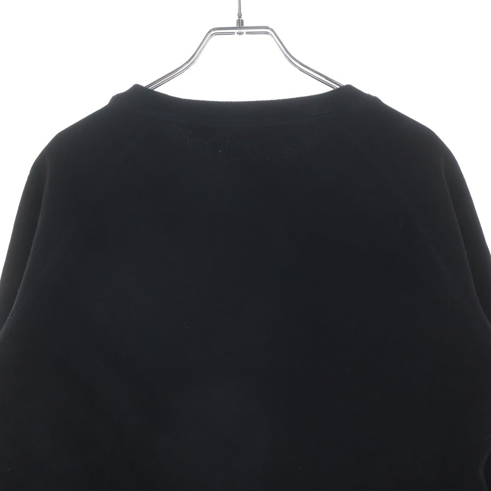 MAISON KITSUNE(メゾンキツネ) DOUBLE FOX HEAD PATCH CLASSIC SWEATSHIRT フロント刺繍ロゴ スウェット ブラック HU05132WW0008