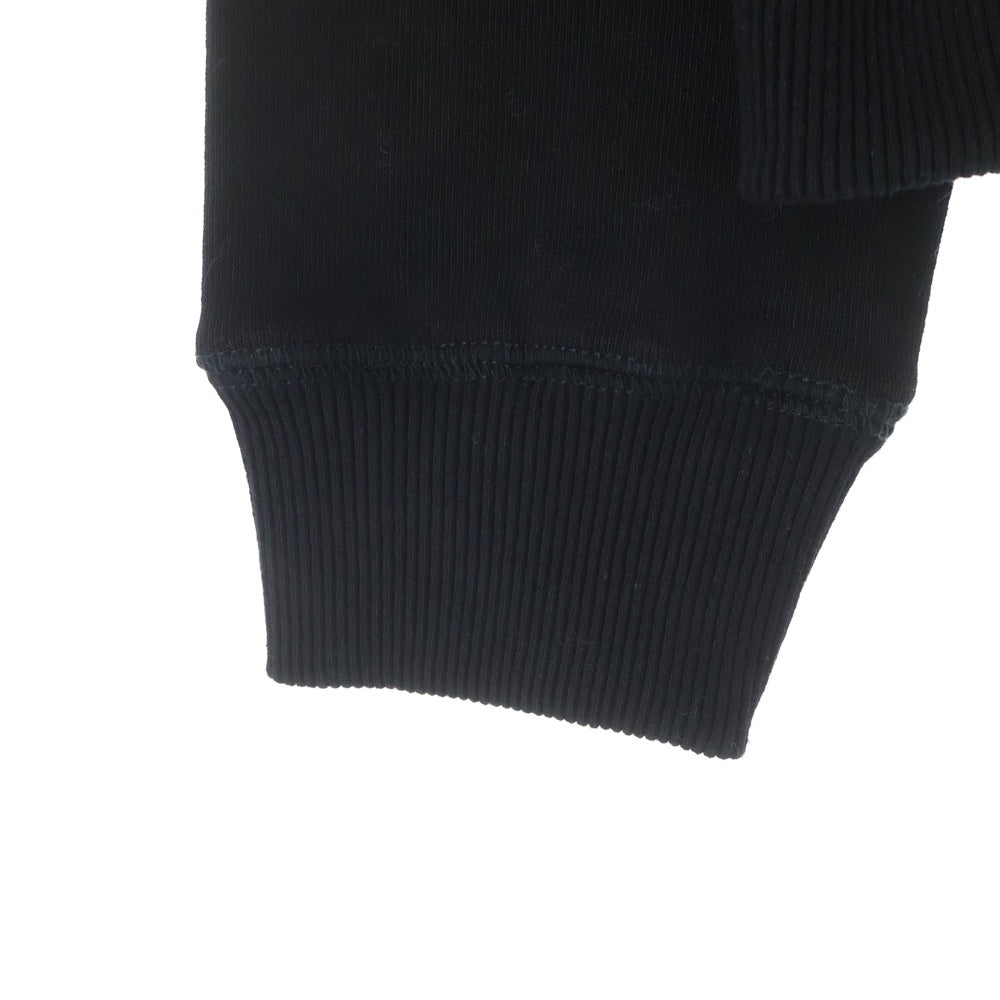 MAISON KITSUNE(メゾンキツネ) DOUBLE FOX HEAD PATCH CLASSIC SWEATSHIRT フロント刺繍ロゴ スウェット ブラック HU05132WW0008