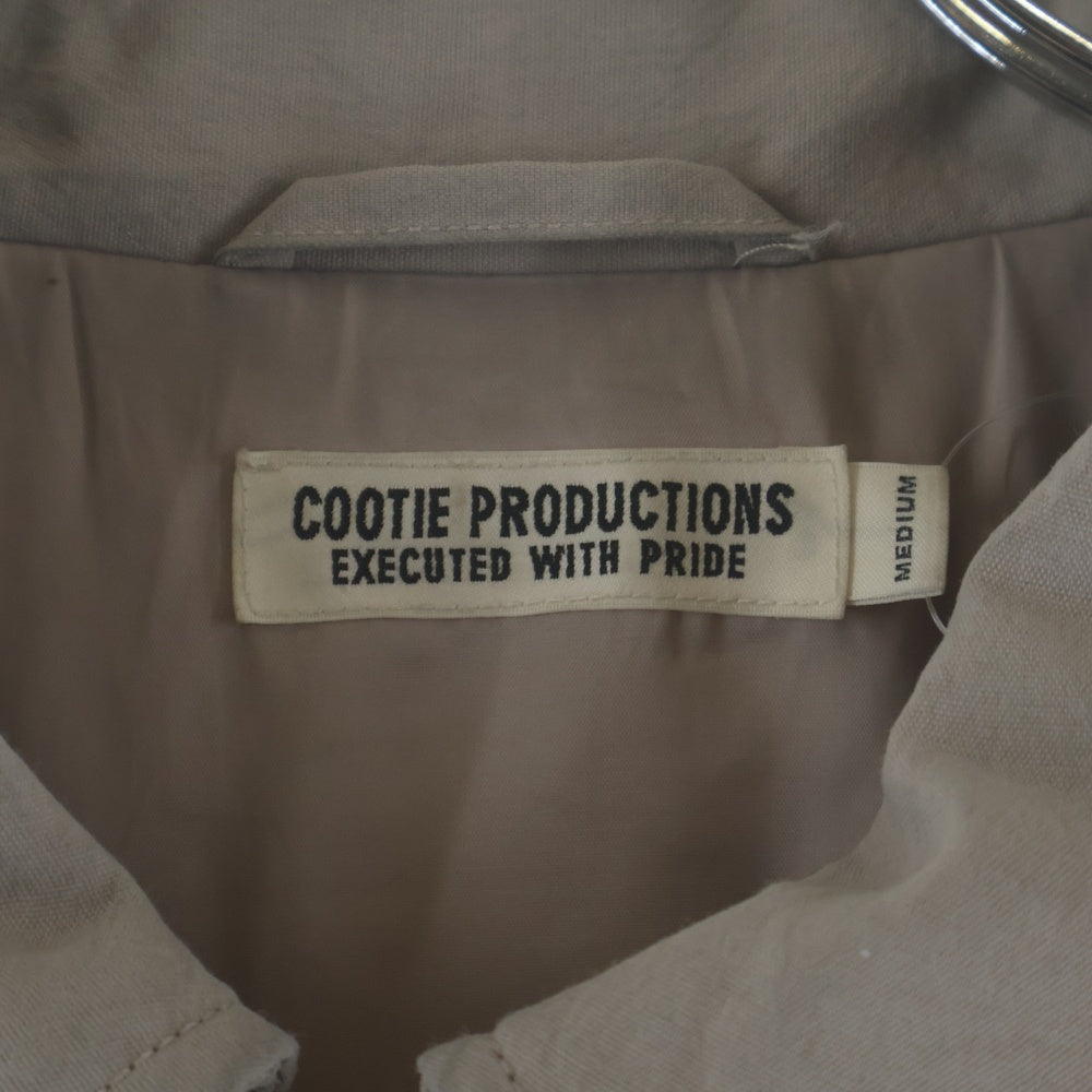 COOTIE PRODUCTIONS(クーティー プロダクションズ) PADDED ZIP UP JACKET パデッド ジップアップジャケット グレー CTE-23A221