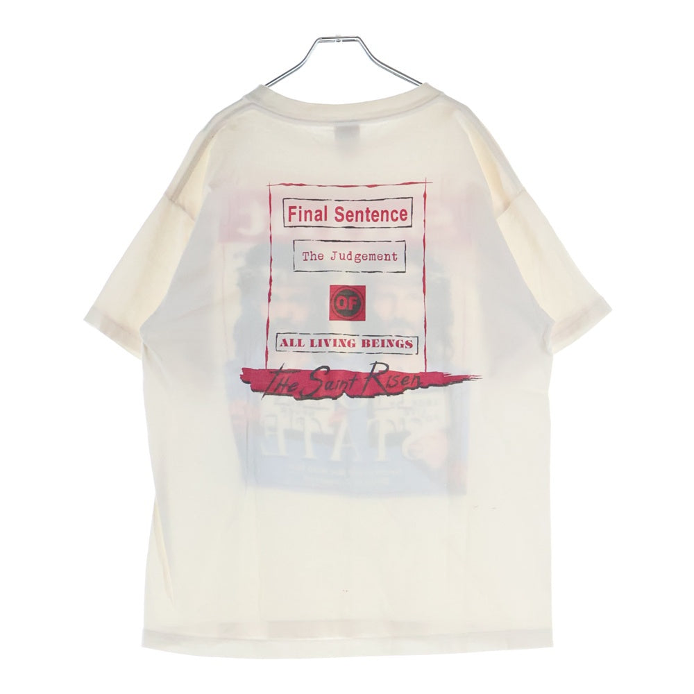 SAINT MICHAEL(セントマイケル) 22SS HOLLY STATEフォトプリント半袖Tシャツ カットソー ホワイト SM-S22-0000-062