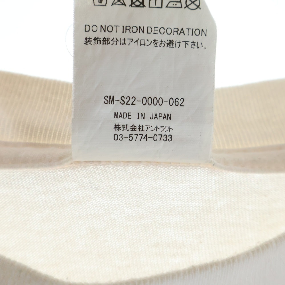 SAINT MICHAEL(セントマイケル) 22SS HOLLY STATEフォトプリント半袖Tシャツ カットソー ホワイト SM-S22-0000-062