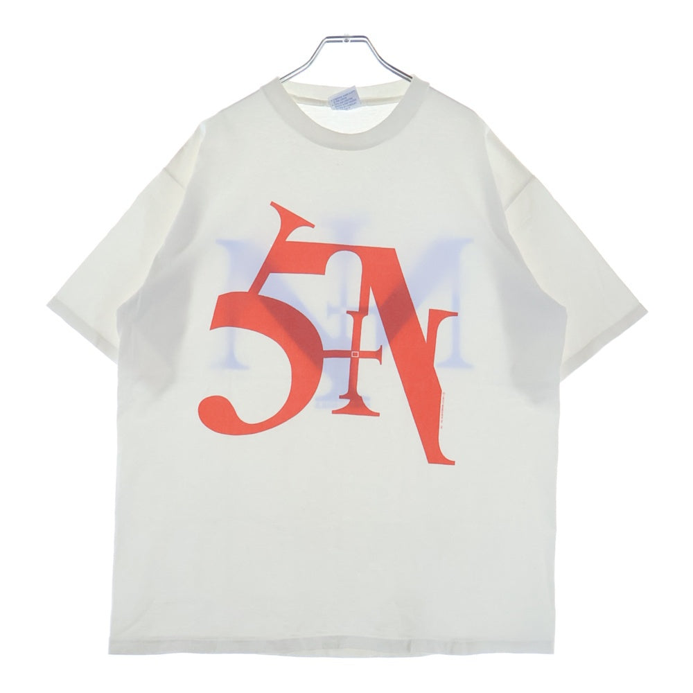 VINTAGE(ヴィンテージ) 90s VINTAGE NINE INCH NAILS SIN LOGO ナインインチネイルズ シンロゴ 両面プリント クルーネック 半袖Tシャツ カットソー ホワイト