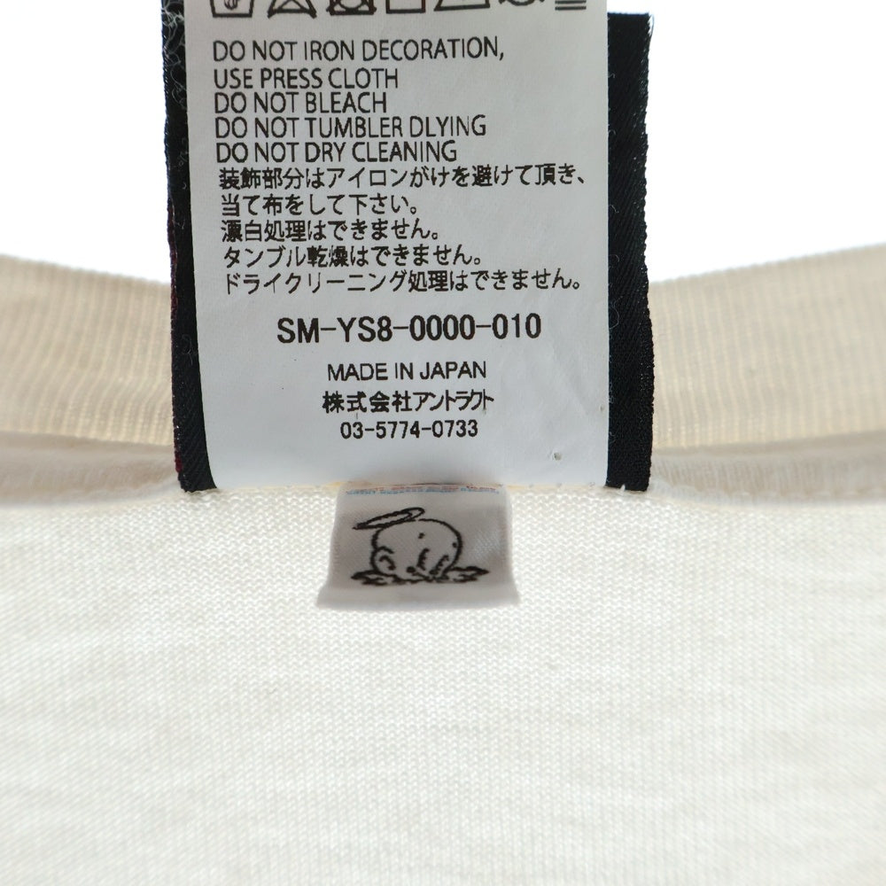SAINT MICHAEL(セントマイケル) 24SS SS TEE MONEY マネープリント 半袖Tシャツ カットソー ホワイト SM-YS8-0000-010