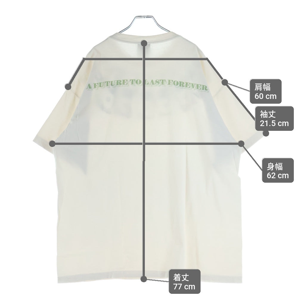 SAINT MICHAEL(セントマイケル) 24SS SS TEE MONEY マネープリント 半袖Tシャツ カットソー ホワイト SM-YS8-0000-010
