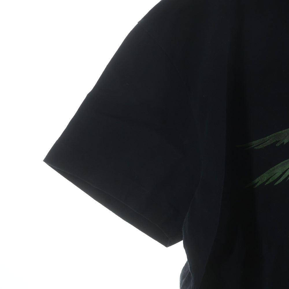 Palm Angels(パームエンジェルス) BURNING SKELETON フロントプリント 半袖Tシャツカットソー ブラック PMAA001R20413034