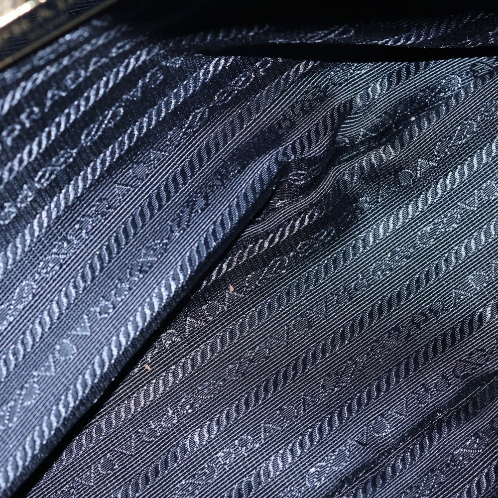 PRADA(プラダ) テスート サフィアーノ ナイロン レザー 2WAYバッグ ブラック レディース