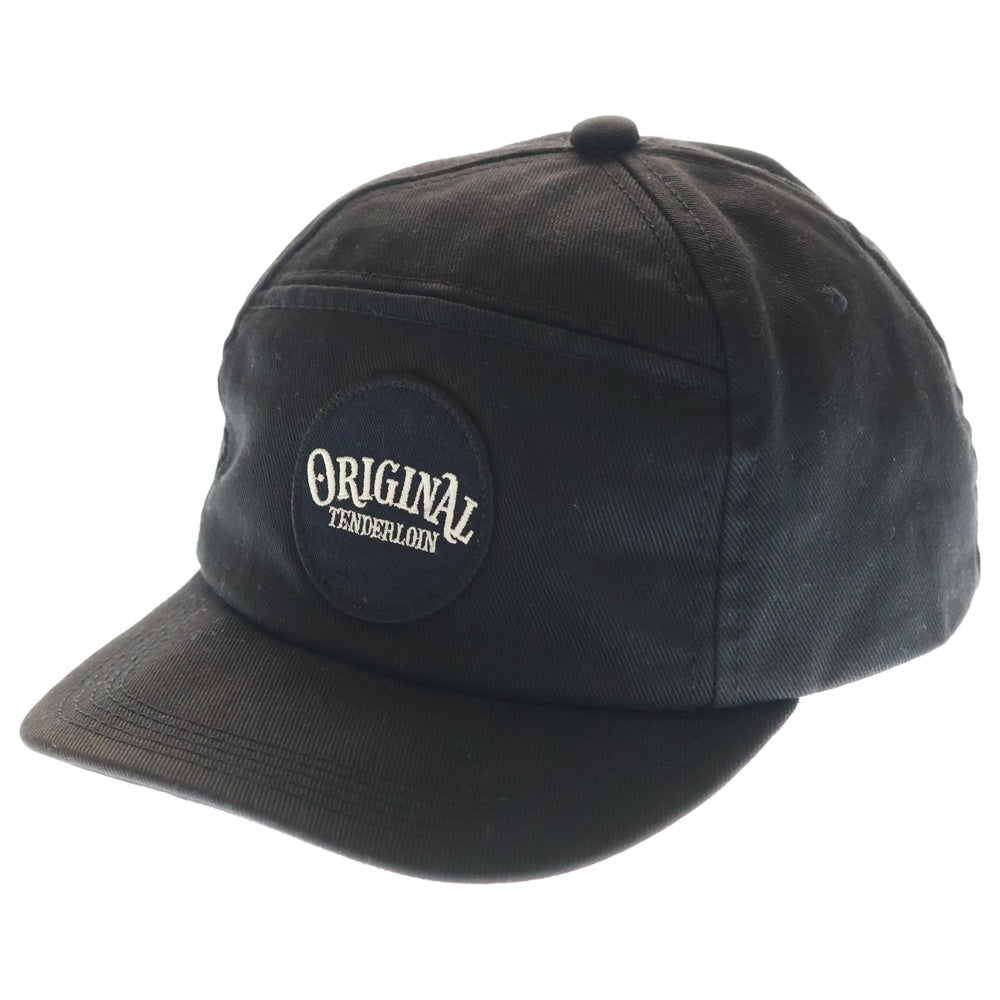 TENDERLOIN(テンダーロイン) 16SS T-6P CAP T/C ロゴパッチ ツイル6パネルキャップ ブラック
