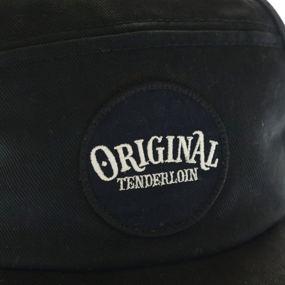 TENDERLOIN(テンダーロイン) 16SS T-6P CAP T/C ロゴパッチ ツイル6パネルキャップ ブラック