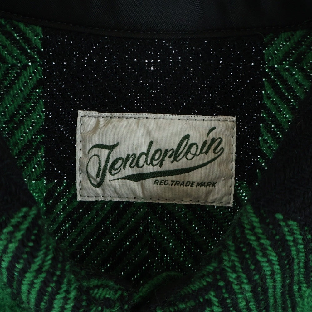 TENDERLOIN(テンダーロイン) T-BUFFALO SHT JKT バッファロー ウール シャツジャケット グリーン/ブラック