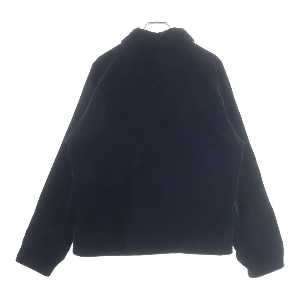 TENDERLOIN(テンダーロイン) SOUVENIR JKT ALASKA VELOURS ベロア スーヴェニア ジップアップブルゾン ネイビー