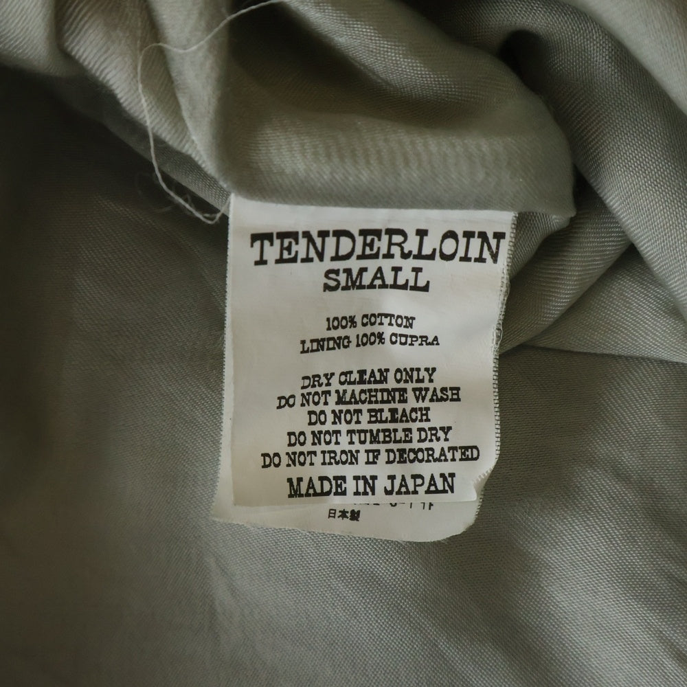 TENDERLOIN(テンダーロイン) SOUVENIR JKT ALASKA VELOURS ベロア スーヴェニア ジップアップブルゾン ネイビー