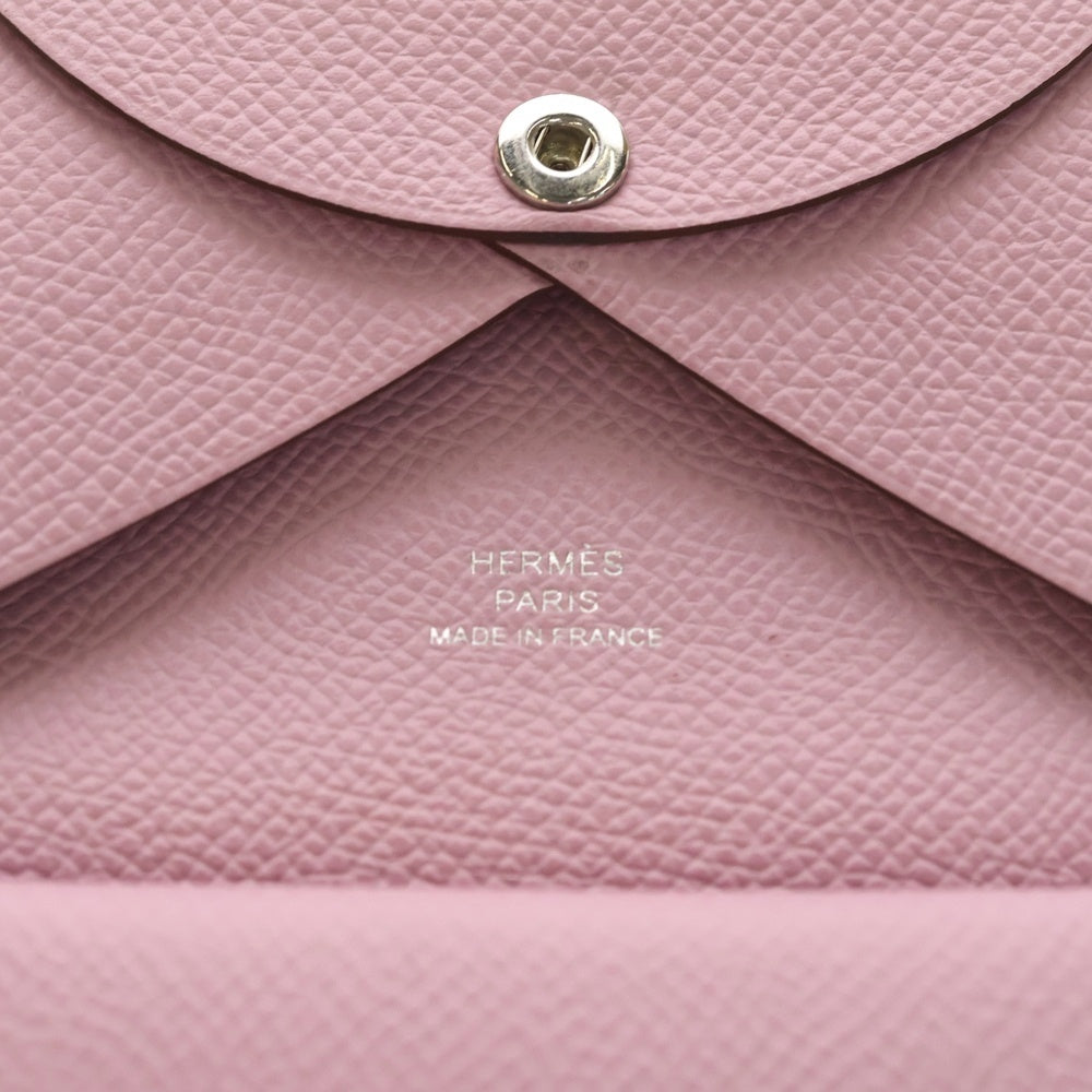 HERMES(エルメス) カルヴィ デュオ K刻印 カードケース コインケース ピンク レディース