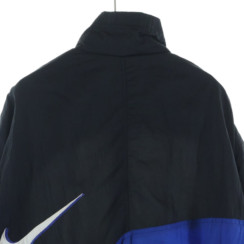 NIKE(ナイキ) 90s VINTAGE ナイロン トラックジャケット ブラック/ホワイト/ブルー