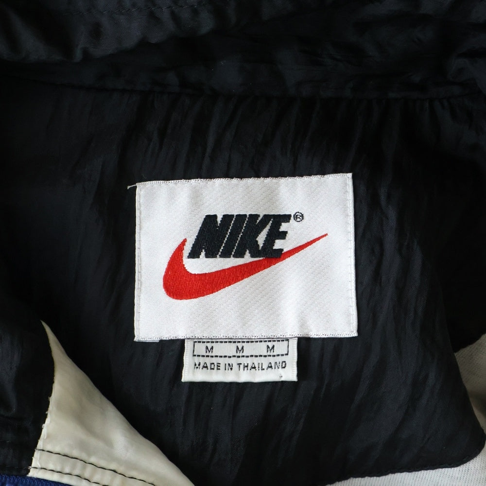 NIKE(ナイキ) 90s VINTAGE ナイロン トラックジャケット ブラック/ホワイト/ブルー