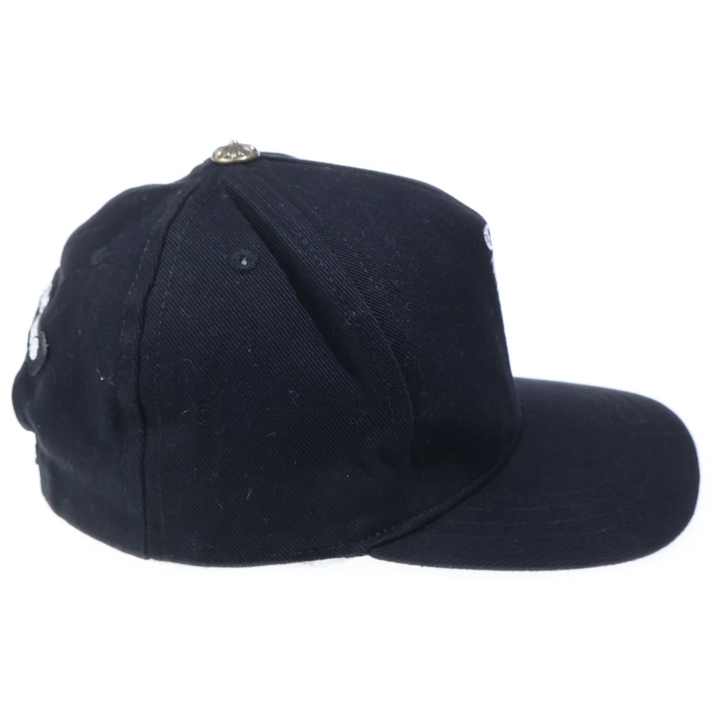 CHROME HEARTS(クロムハーツ) Vertical Logo Hat CH刺繍ロゴ ベースボールキャップ 帽子 ブラック
