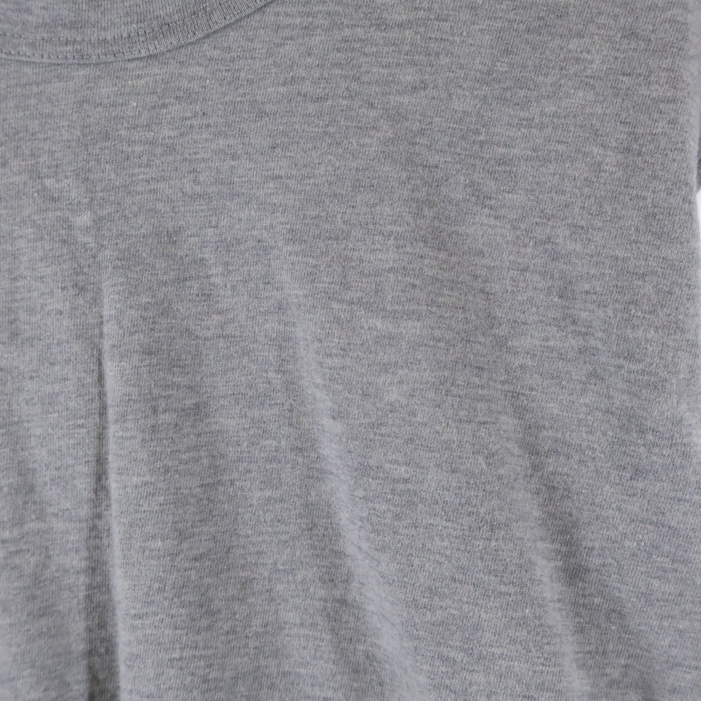 COMME des GARCONS SHIRT(コムデギャルソンシャツ) 異素材 袖切替 コットン アクリル ドッキング長袖シャツ グレー/ホワイト S27055