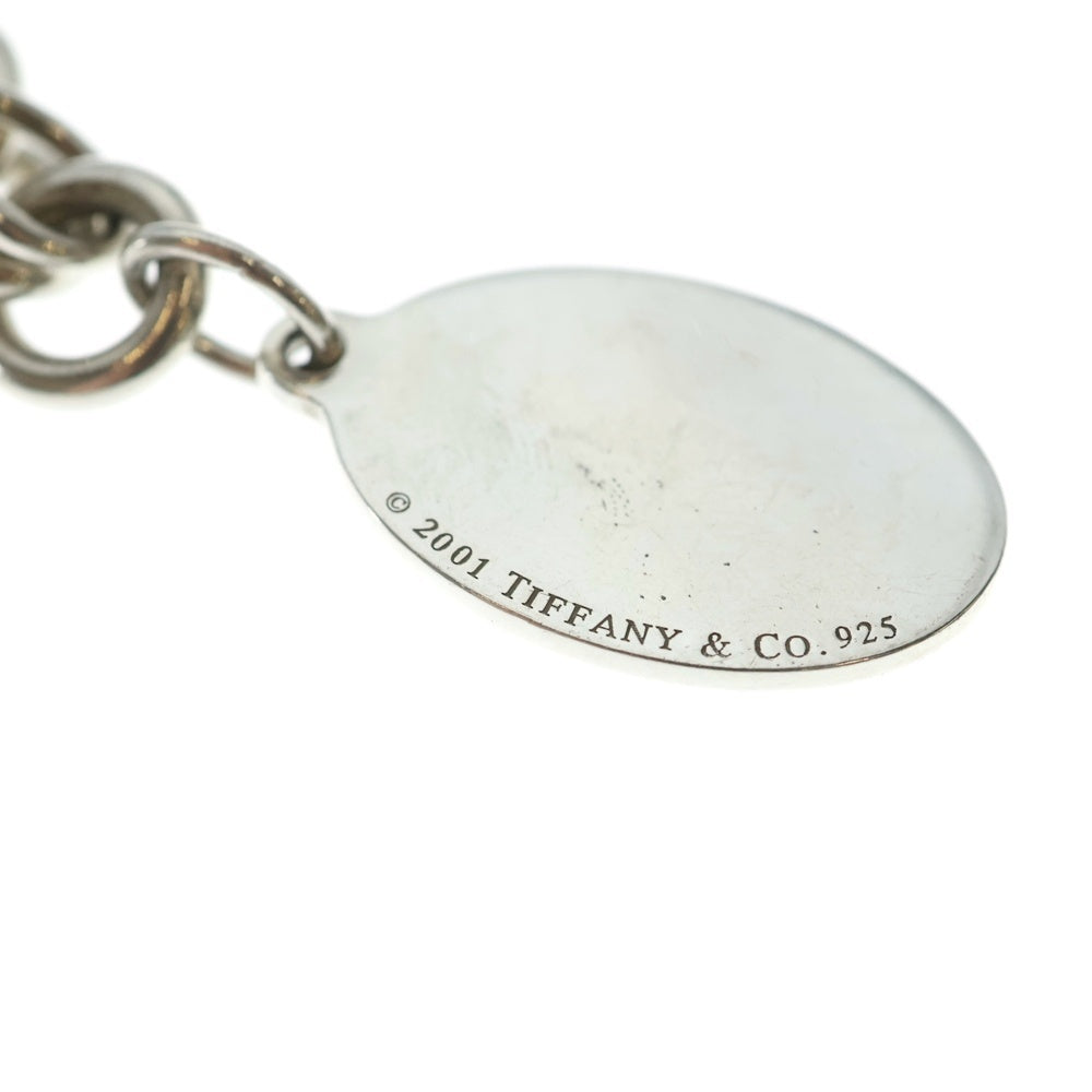 TIFFANY & Co.(ティファニー) オーバルタグ 星条旗モチーフ チェーン ブレスレット シルバー