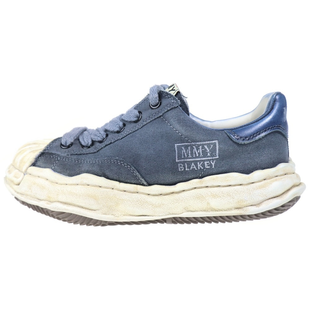 MAISON MIHARAYASUHIRO(メゾンミハラヤスヒロ) BLAKEY Original sole canvas garment dye Low Top sneakers ブレイキー ローカットスニーカー ブルー/ホワイト A12FW719