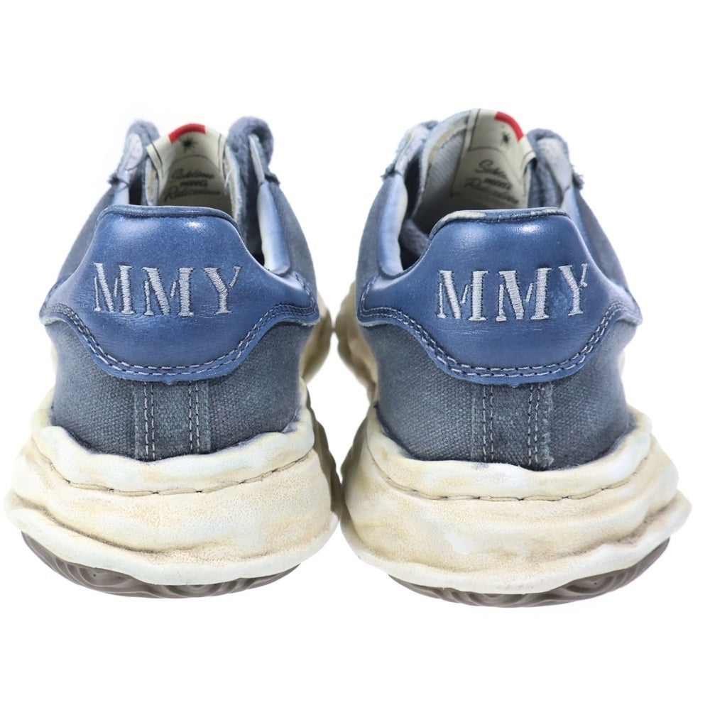 MAISON MIHARAYASUHIRO(メゾンミハラヤスヒロ) BLAKEY Original sole canvas garment dye Low Top sneakers ブレイキー ローカットスニーカー ブルー/ホワイト A12FW719