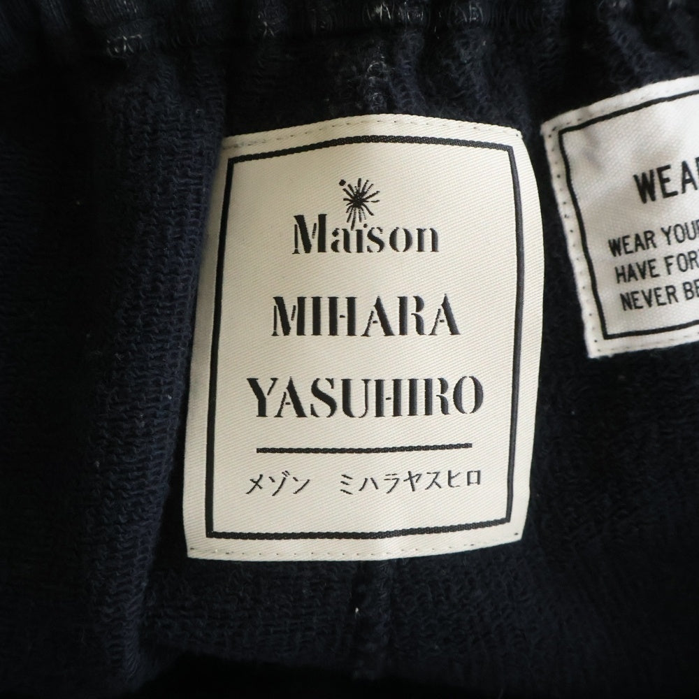 MAISON MIHARAYASUHIRO(メゾンミハラヤスヒロ) 25AW Embellished Bleached Pants エンベリッシュド ブリーチド スウェットパンツ ブラック A15PT563