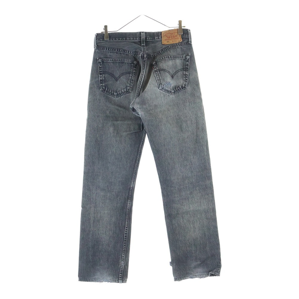 Levi's(リーバイス) 501 ボタン裏653 USA製 後染め ボタンフライ デニムパンツ ブラック 501-0660