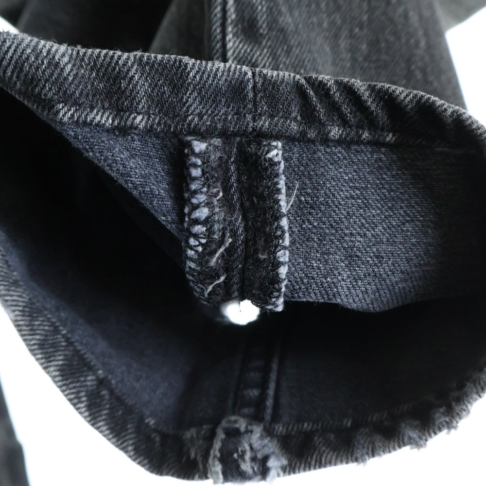 Levi's(リーバイス) 501 ボタン裏653 USA製 後染め ボタンフライ デニムパンツ ブラック 501-0660