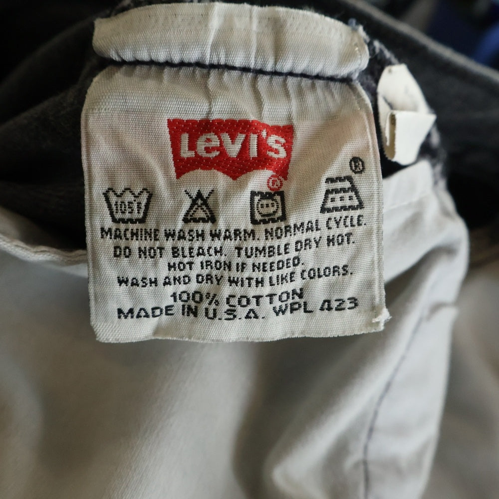 Levi's(リーバイス) 501 ボタン裏653 USA製 後染め ボタンフライ デニムパンツ ブラック 501-0660