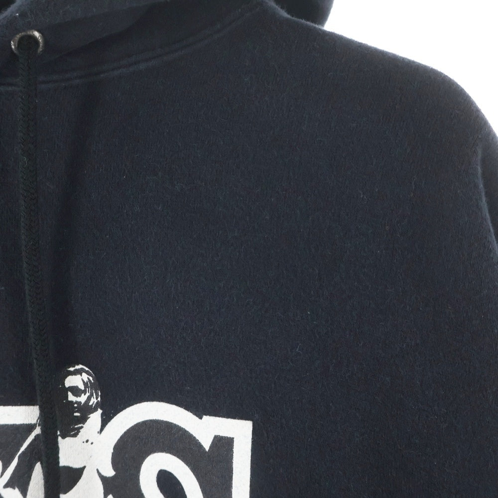 HYSTERIC GLAMOUR(ヒステリックグラマー) 25AW HYS UNIVERSITY フロントロゴ プルオーバーパーカー 裏起毛 コットン ブラック 02253CF05