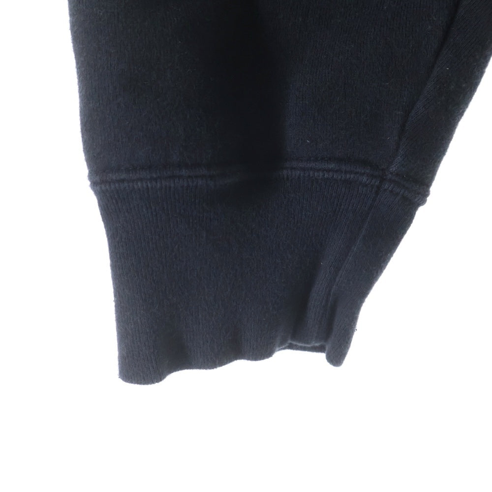 HYSTERIC GLAMOUR(ヒステリックグラマー) 25AW HYS UNIVERSITY フロントロゴ プルオーバーパーカー 裏起毛 コットン ブラック 02253CF05