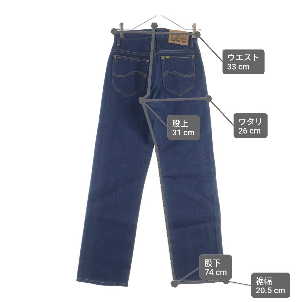 LEE(リー) 80'S 42TALON USA製 デニムパンツ インディゴ 200-0141