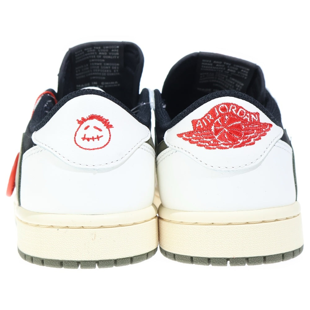 NIKE(ナイキ) ×TRAVIS SCOTT WMNS AIR JORDAN 1 LOW OG Medium Olive DZ4137-106 トラヴィススコット ウィメンズ エアジョーダン1 ローカットスニーカー レディース US7/24cm