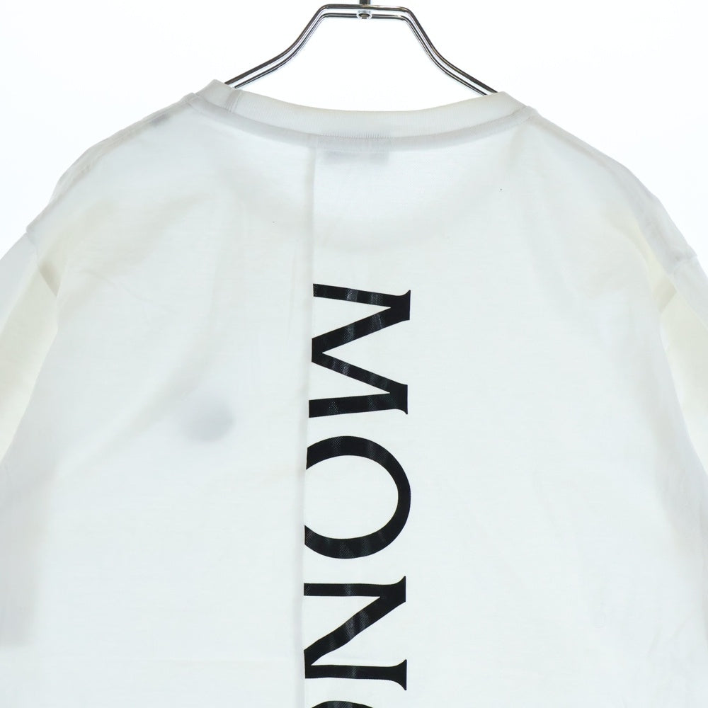 MONCLER(モンクレール) 24SS バックロゴプリント クルーネック 半袖Tシャツ カットソー ホワイト J10918C00059 8390Y