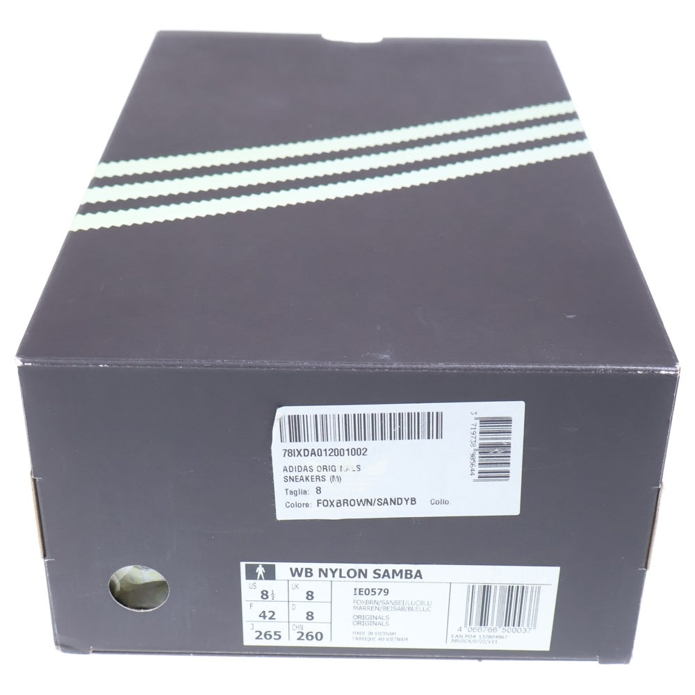 adidas(アディダス) ×Wales Bonner Samba Nylon Low IE0579 ウェールズボナー サンバ ナイロン ローカットスニーカー バーガンディ US8 1/2/26.5cm