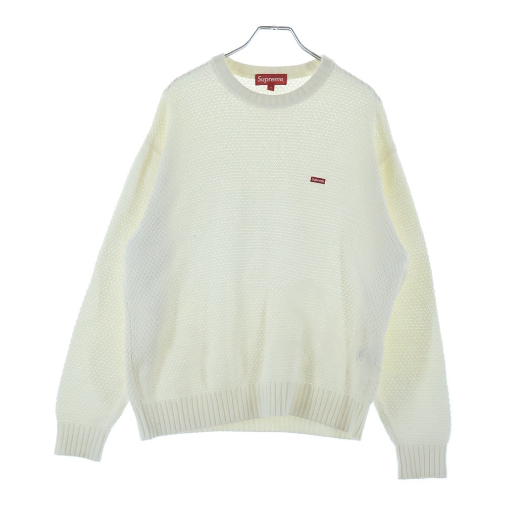 SUPREME(シュプリーム) 20AW Textured Small Box Sweater テクスチャード スモール ボックス セーター ホワイト