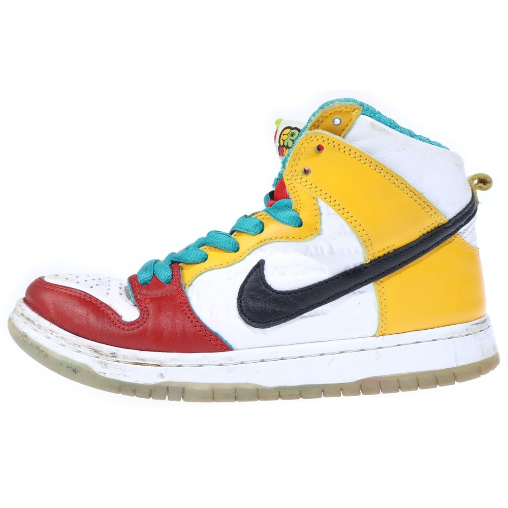 NIKE SB(ナイキエスビー) ×FROSKATE SB DUNK HIGH PRO QS All Love DH7778-100 フロスケート エスビー ダンクハイプロ オールラブ ハイカットスニーカー ホワイト/マルチ US6/24cm レディース