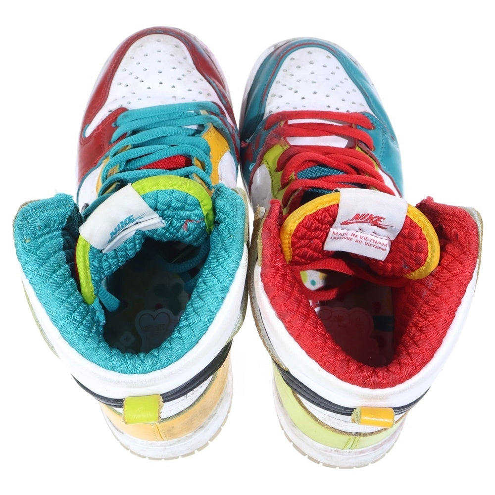 NIKE SB(ナイキエスビー) ×FROSKATE SB DUNK HIGH PRO QS All Love DH7778-100 フロスケート エスビー ダンクハイプロ オールラブ ハイカットスニーカー ホワイト/マルチ US6/24cm レディース