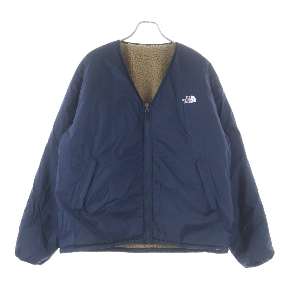 THE NORTH FACE(ザノースフェイス) Reversible Extreme Pile Cardigan リバーシブル ボア ナイロンジャケット ベージュ/ネイビー NP72334