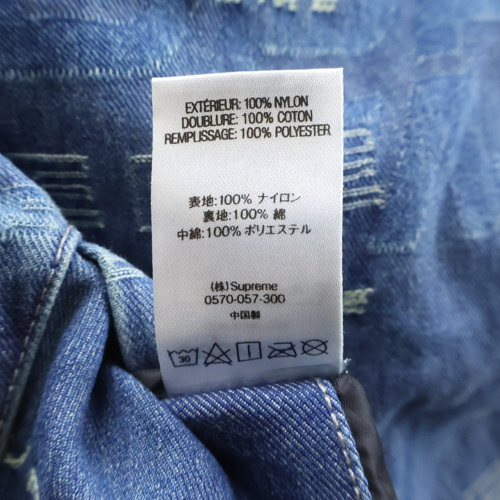 SUPREME(シュプリーム) 19AW Reversible Dimensions Logo Denim Work Jacket リバーシブル ディメンションズ ロゴ デニムジャケット インディゴ