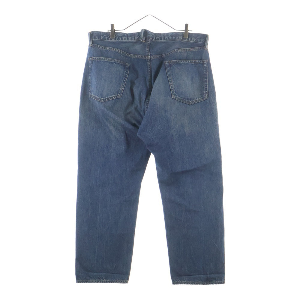A.PRESSE(アプレッセ) 22AW Washed Denim Wide Pants ウォッシュ デニム ワイドパンツ インディゴ 22AAP-04-05H