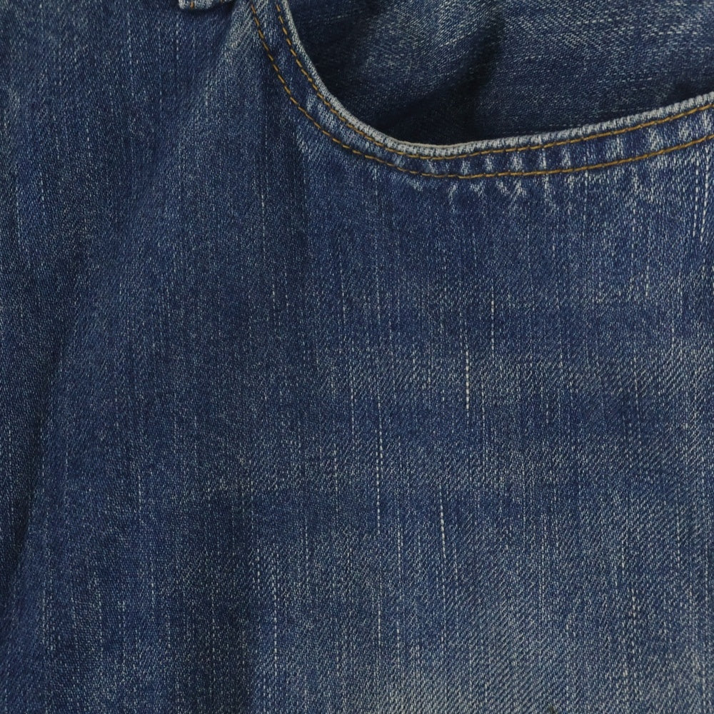 A.PRESSE(アプレッセ) 22AW Washed Denim Wide Pants ウォッシュ デニム ワイドパンツ インディゴ 22AAP-04-05H