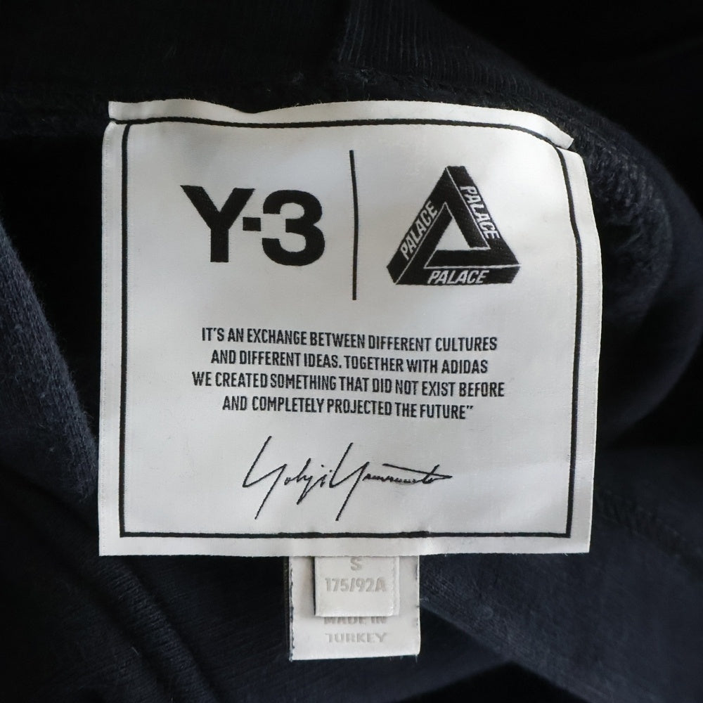 Y-3(ワイスリー) ×PALACE 22AW Logo Hoodie フロントロゴ バックロゴ